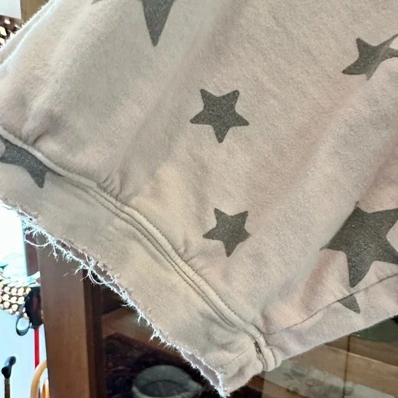 Magnolia Pearl Retired Blush Pink with Gray Stars Sweatshirt - Picture 5 of 6